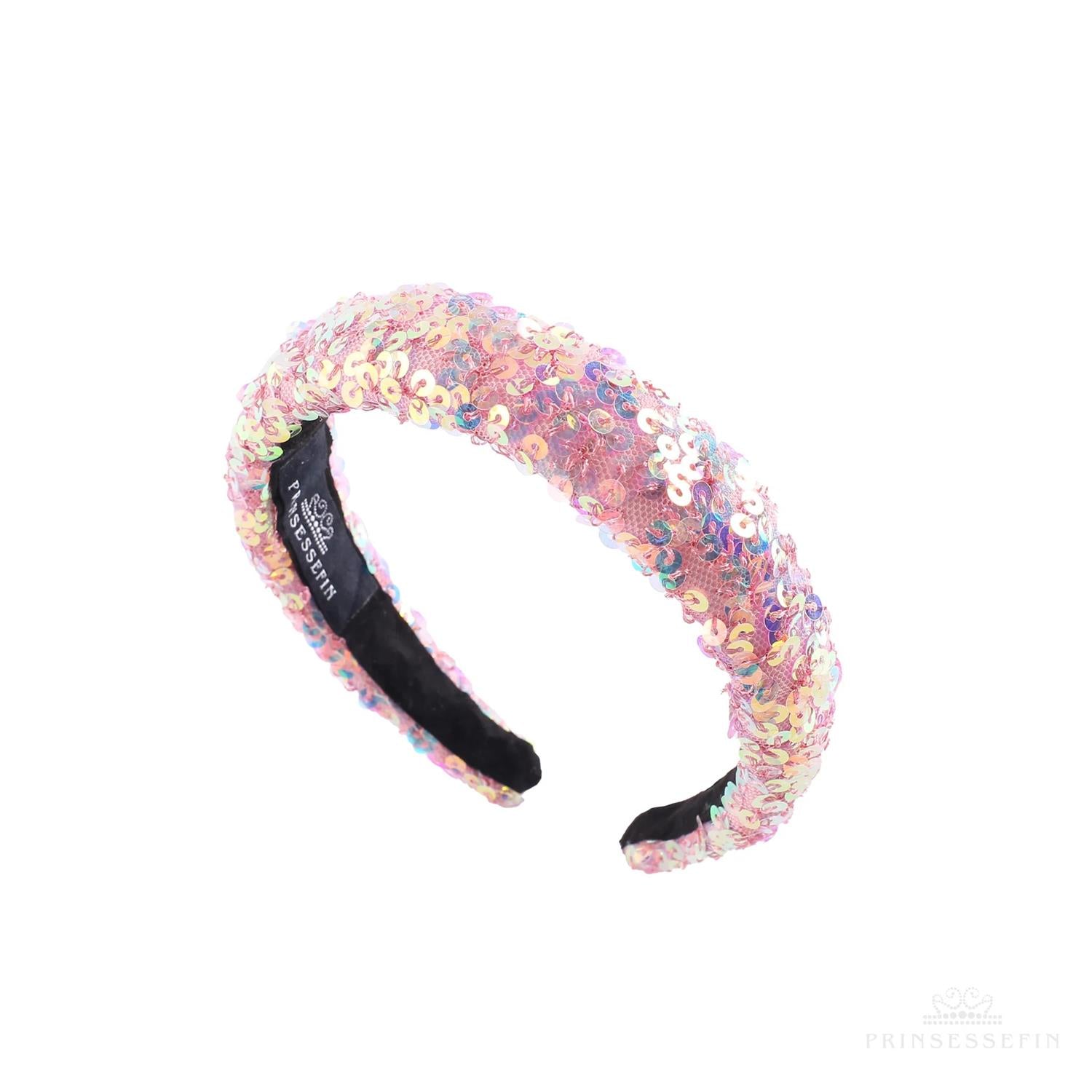 Helena Sequin Alice Band Pink