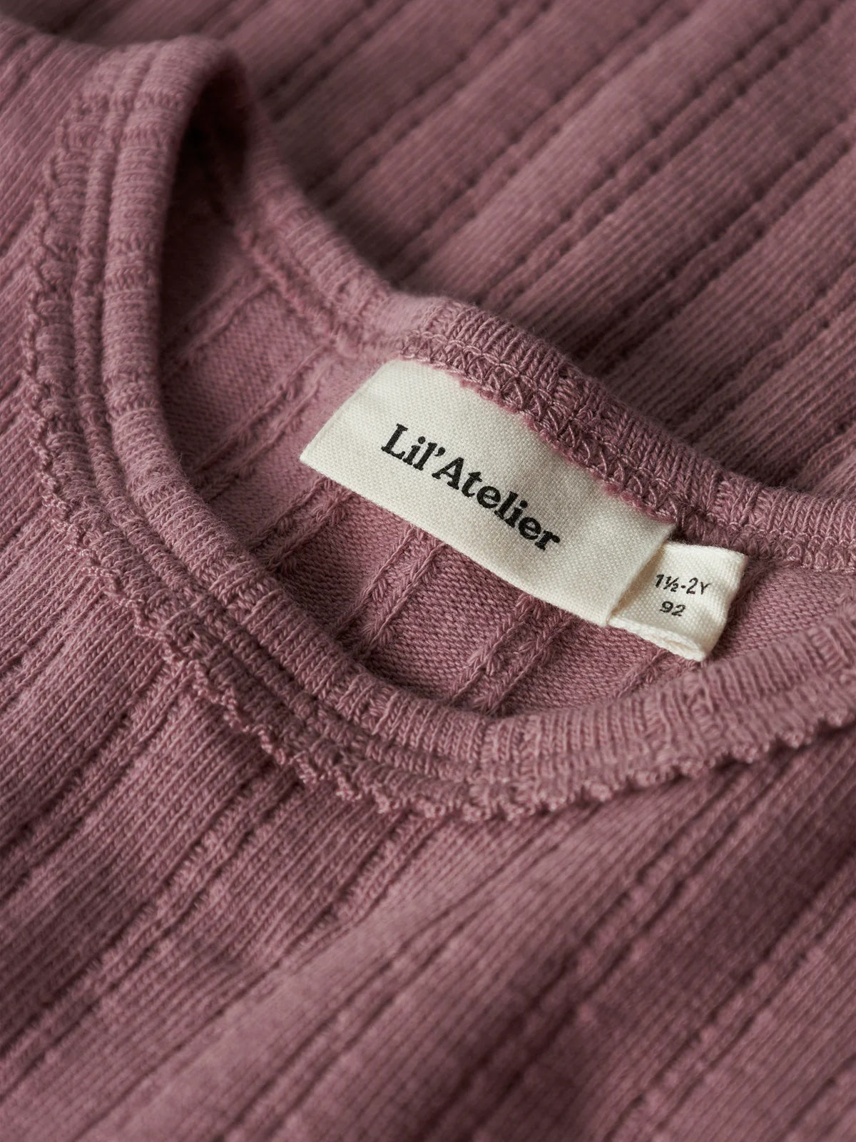 Rita Sig Ls Slim Top Mini Nostalgia Rose