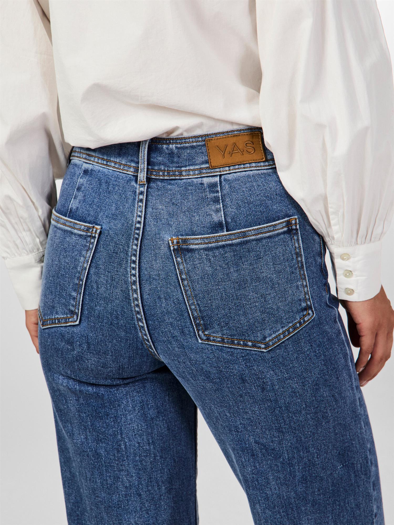 YASDOLMA HW Jeans Light Blue Denim Daisy Wash