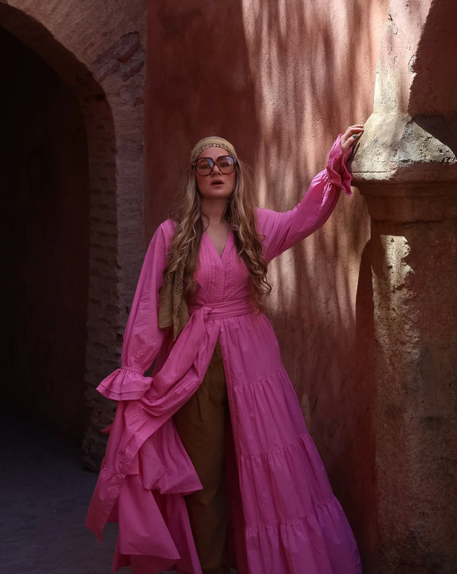 Coco Cotton Dress Pink