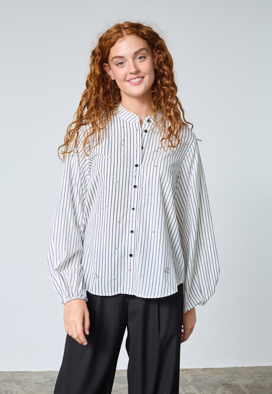 Elaisa Shirt White Black