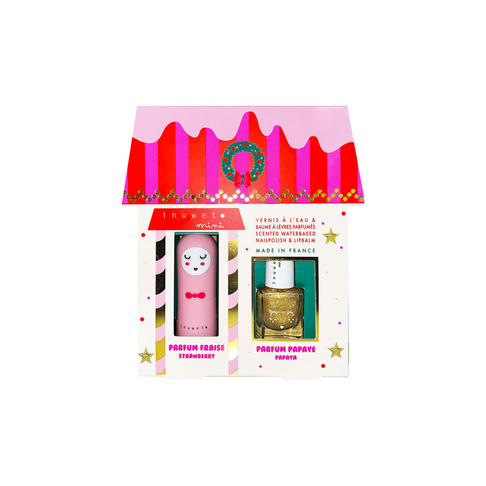 Juliette House 2025 Strawberry Lip Balm/Papaya Nail Polish