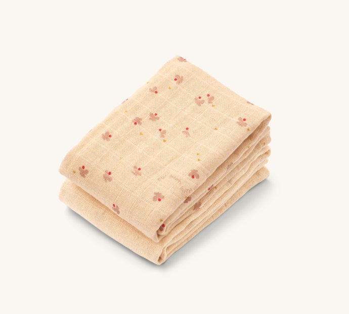 Lewis Muslin Cloth 2-Pack Mini Butterfly/Apple Blossom Mix