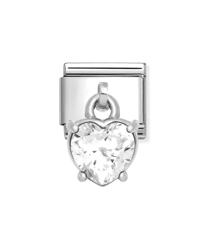Zirkon Drop Heart White