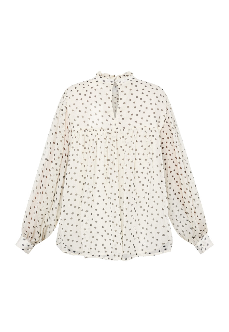 Ussa Blouse Cream/Black