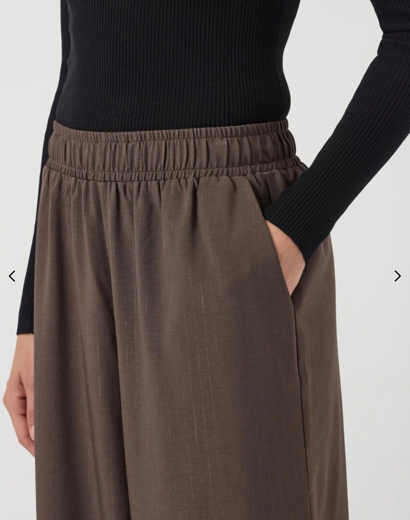 YASSHIMMA HMW Pant Chocolate Brown Metalli