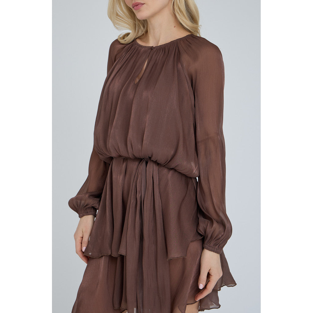 Ovena Dress Dark Brown