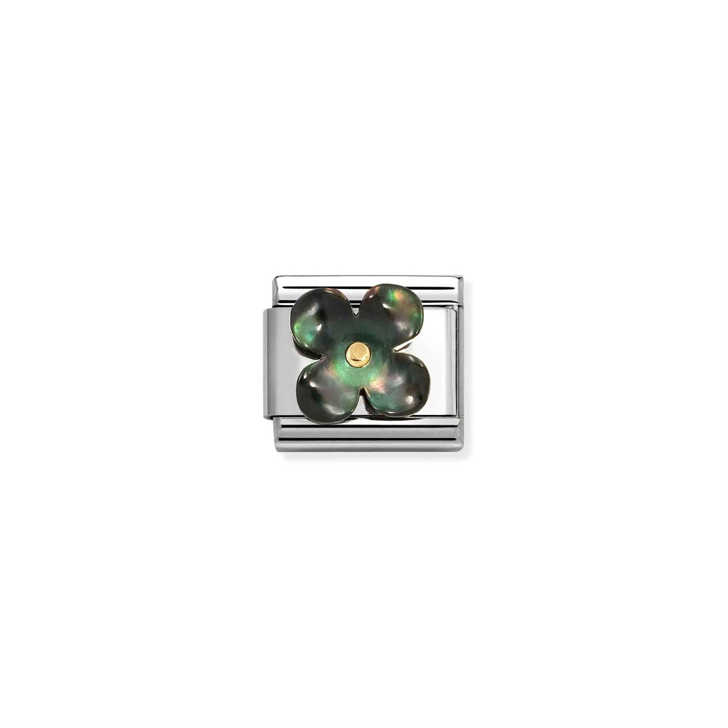 Flower Mother of Pearl Black