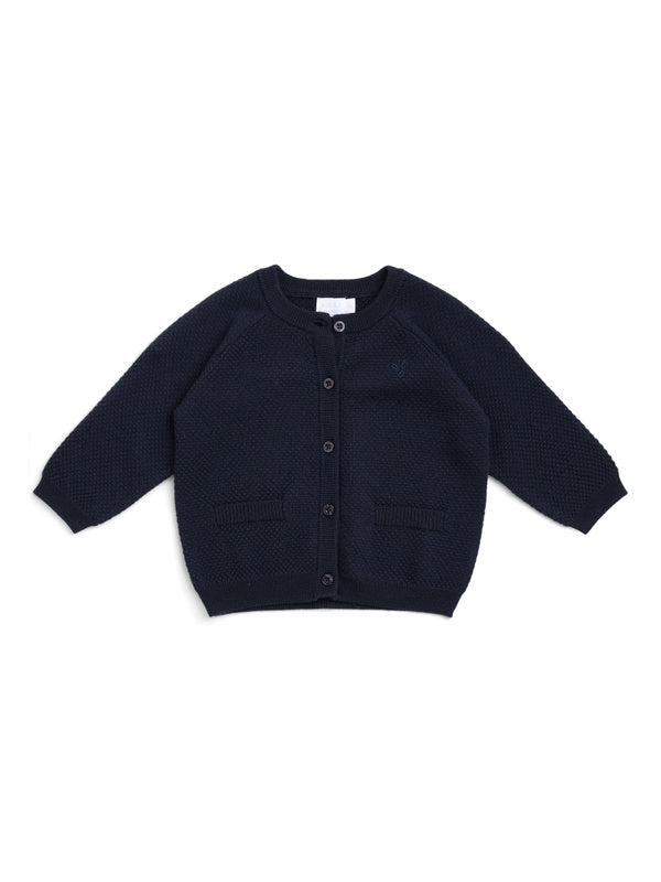 KIDS Wolly Cardigan Navy