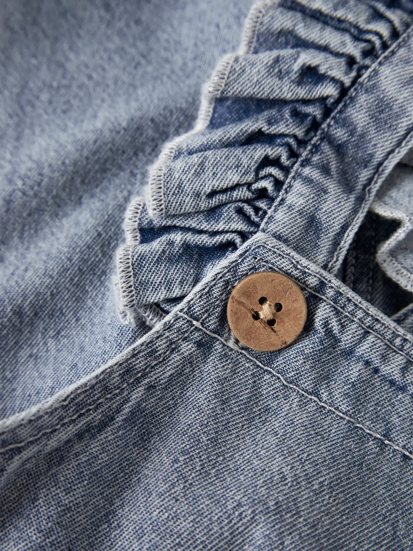 Funda Loose Denim Shortall 5552-FD Medium Blue Denim