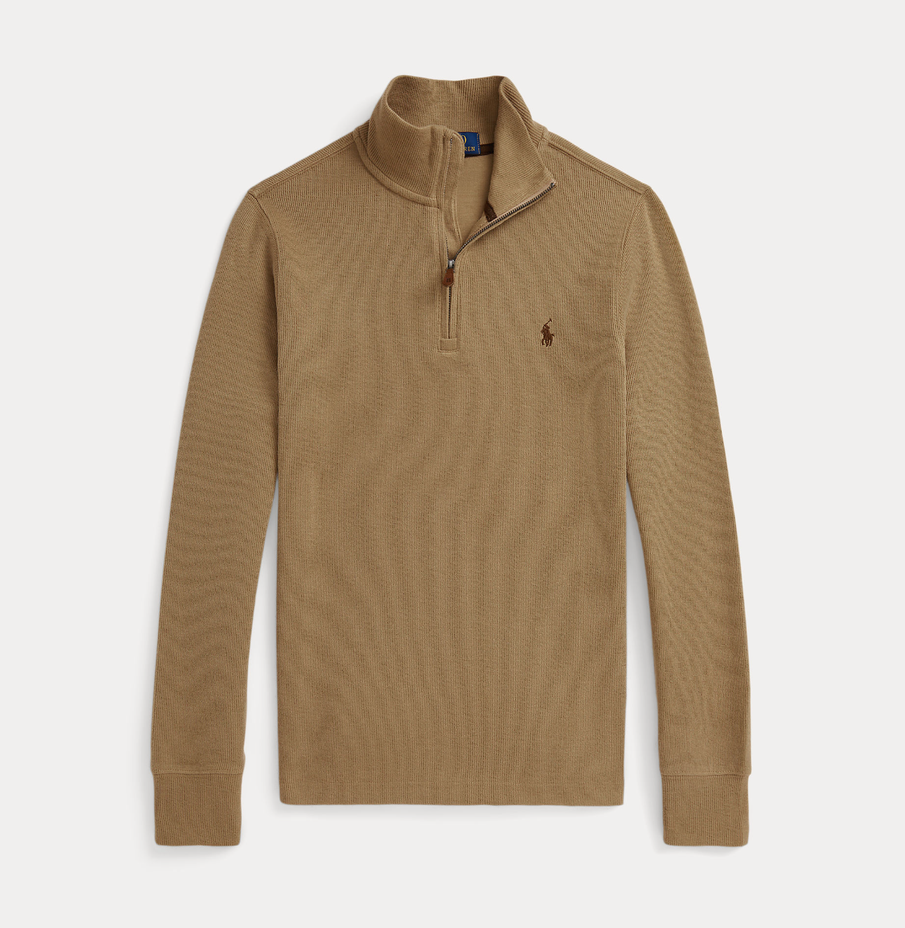 Estate Rib Quarter Zip Pullover Camel