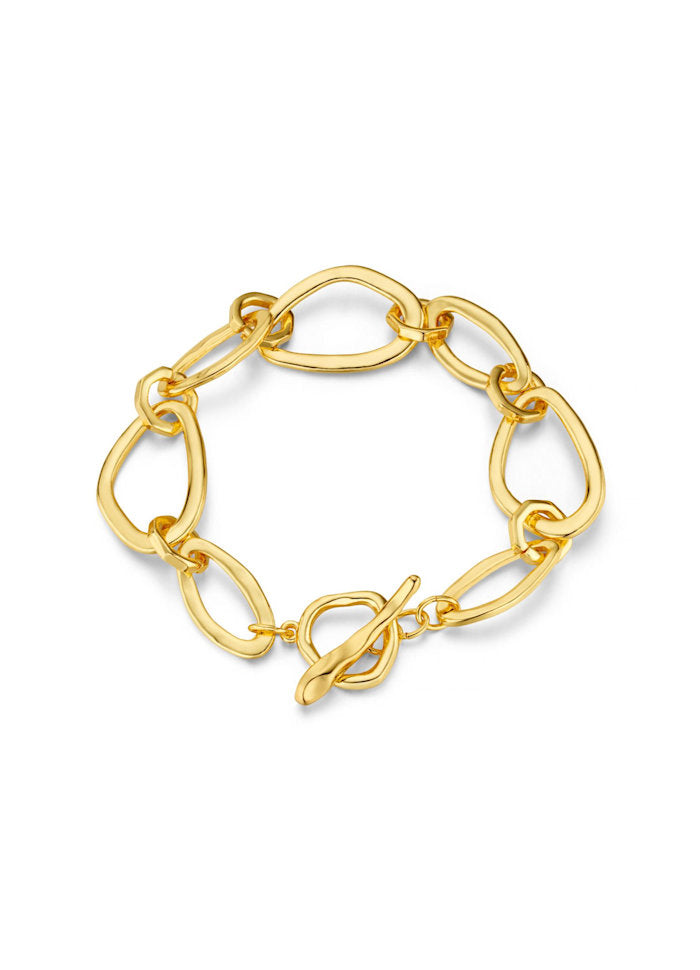Organic Link Chain T-Bar Bracelet