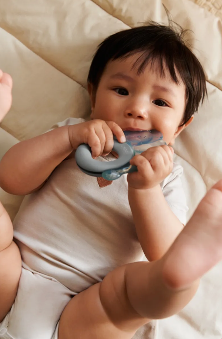 Rita Elephant Cooling Teether 2-Pack Sandy/Dove Blue