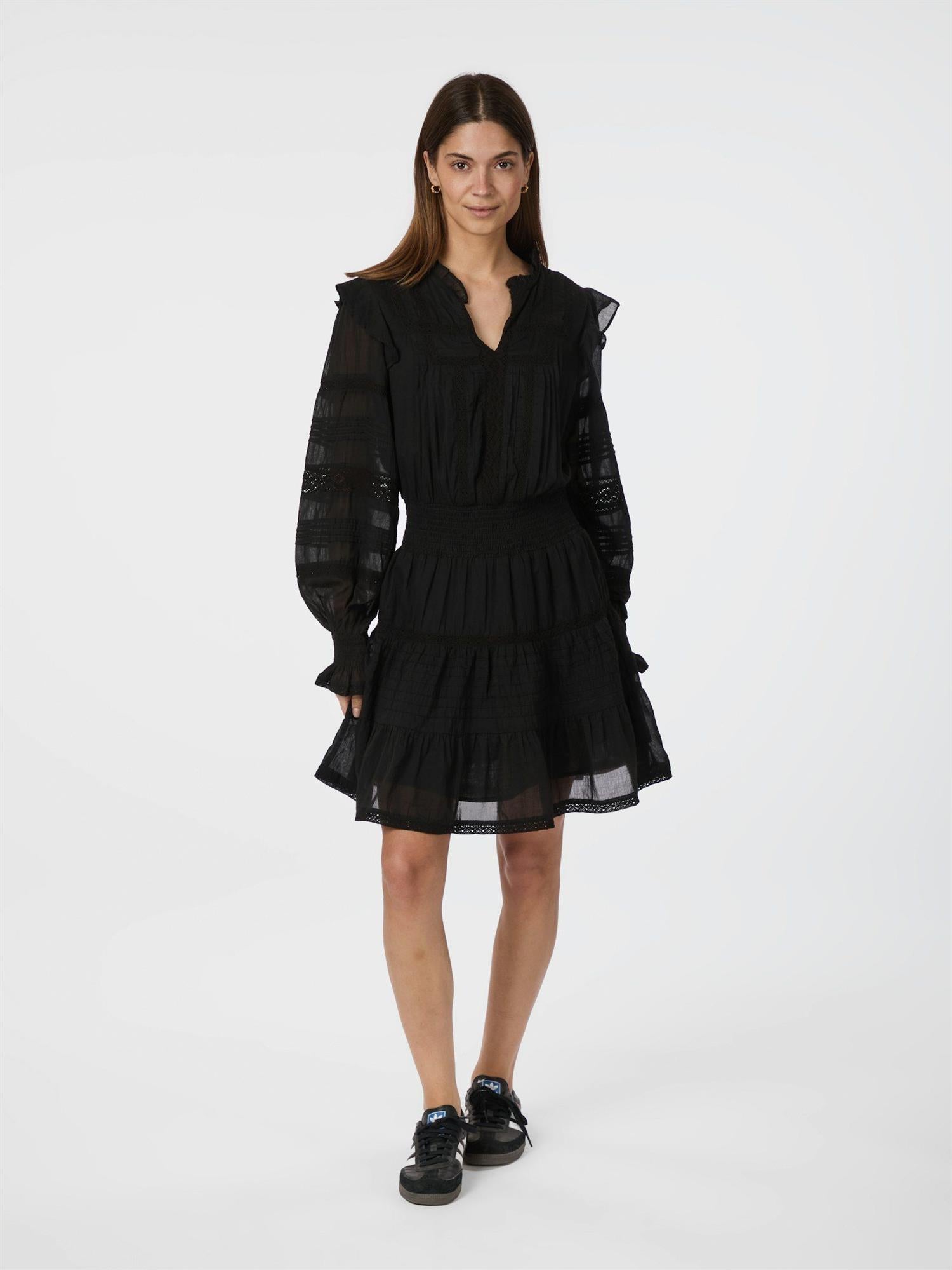 Aran Voile Dress Black
