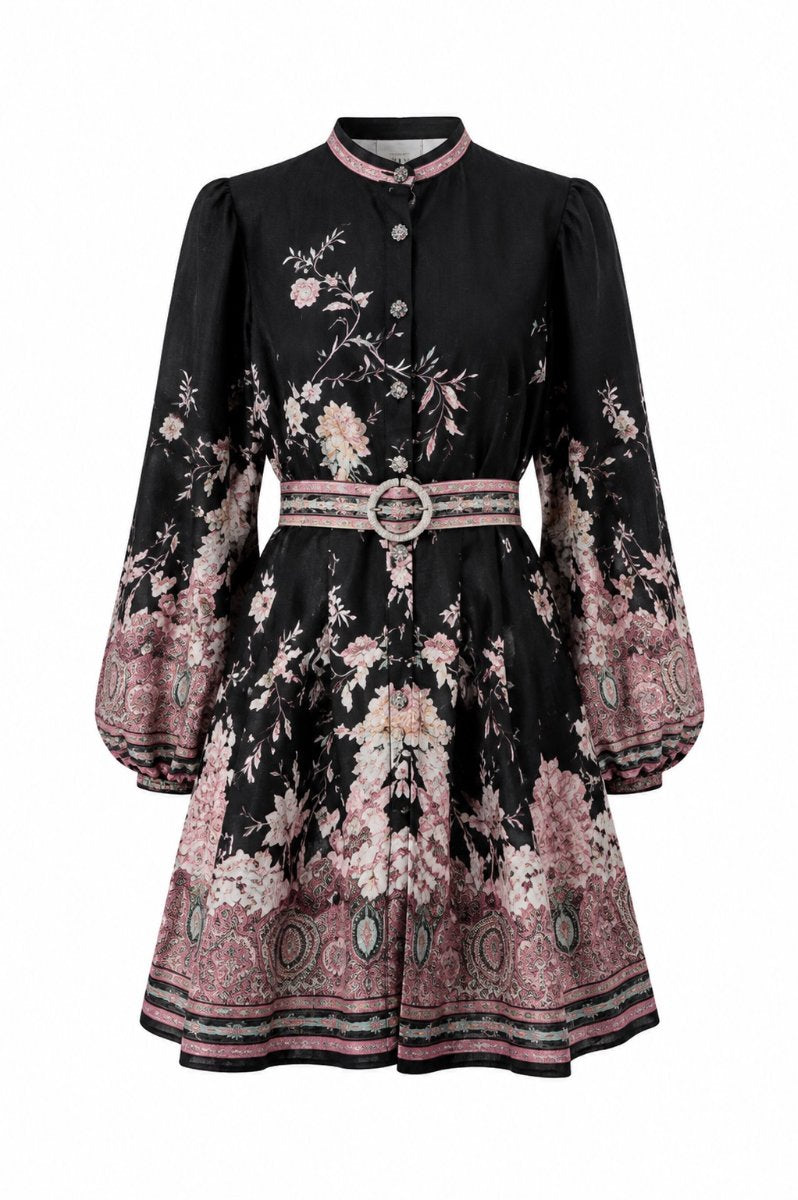 Emma Dress Black Pink