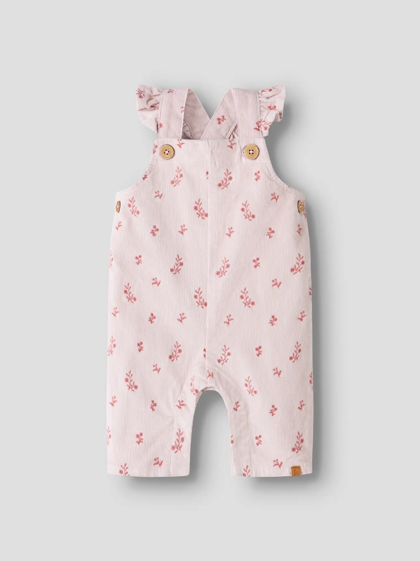 Nelly Cord Loose Overall 1145-HC Hushed Violet Flower Emb