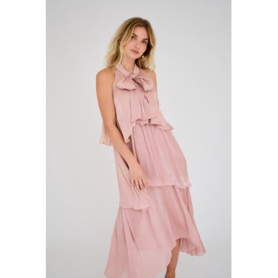 Demi Long Dress Old Rose
