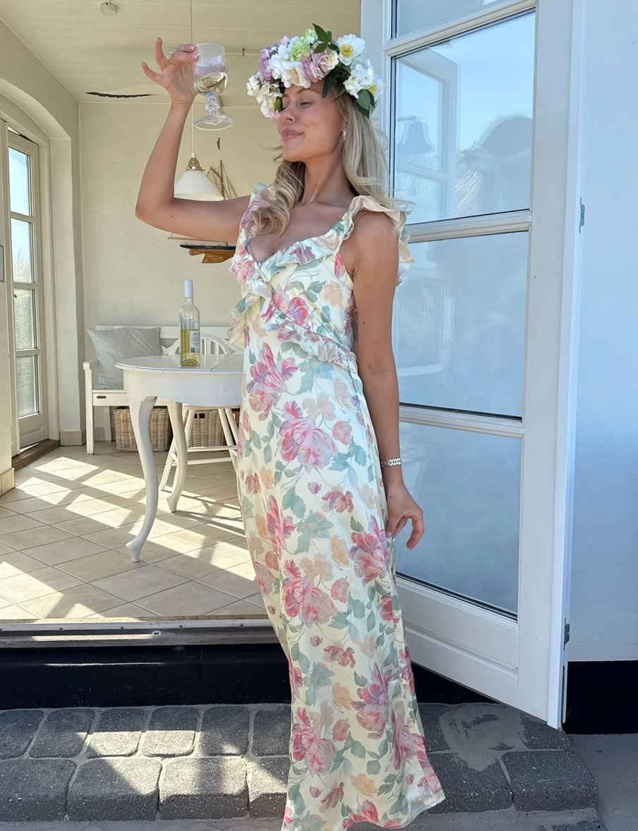 Melba Dress Pastel Garden