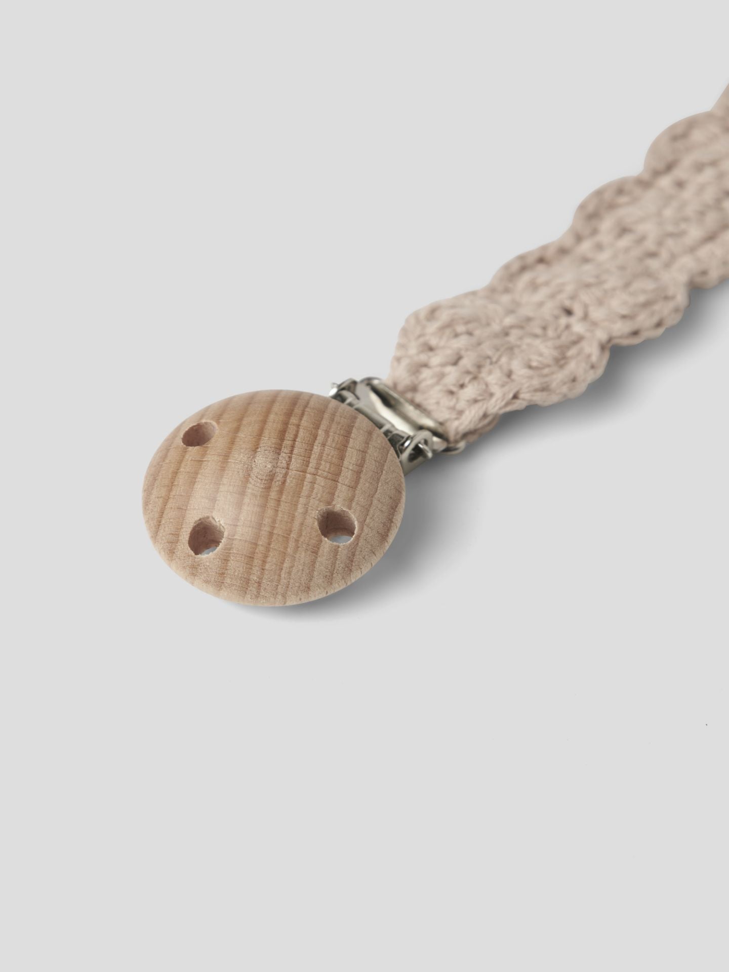 Limo Crochet Pacifier String Oxford Tan
