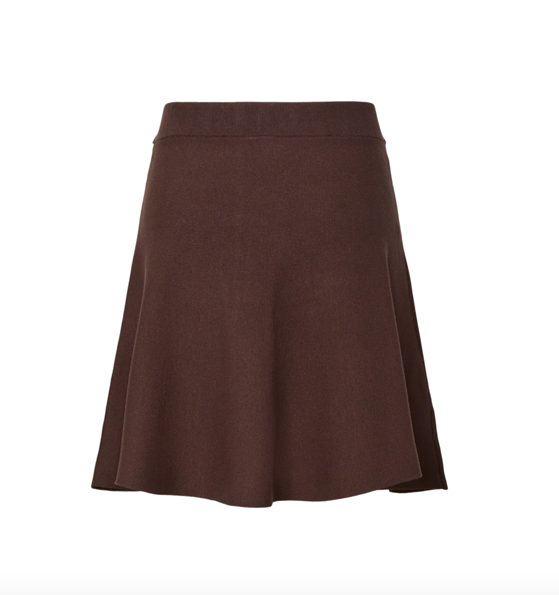 YASFONNY Knit Skirt Chocolate Brown