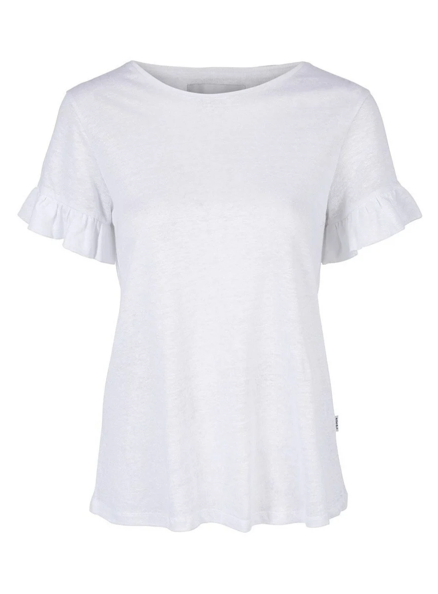 Lara Linen Tee White