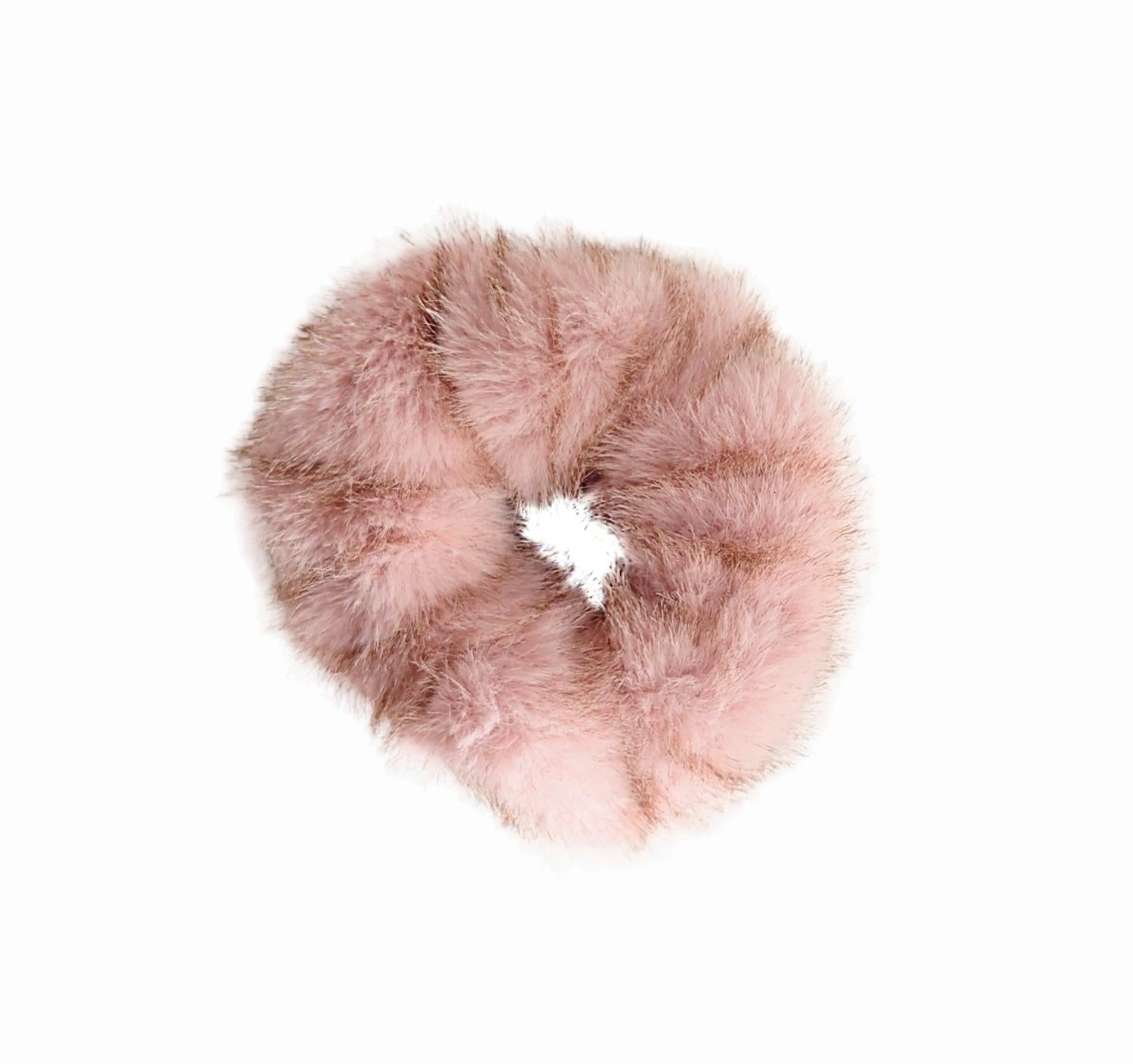 Scrunchie Fuskepels Rose