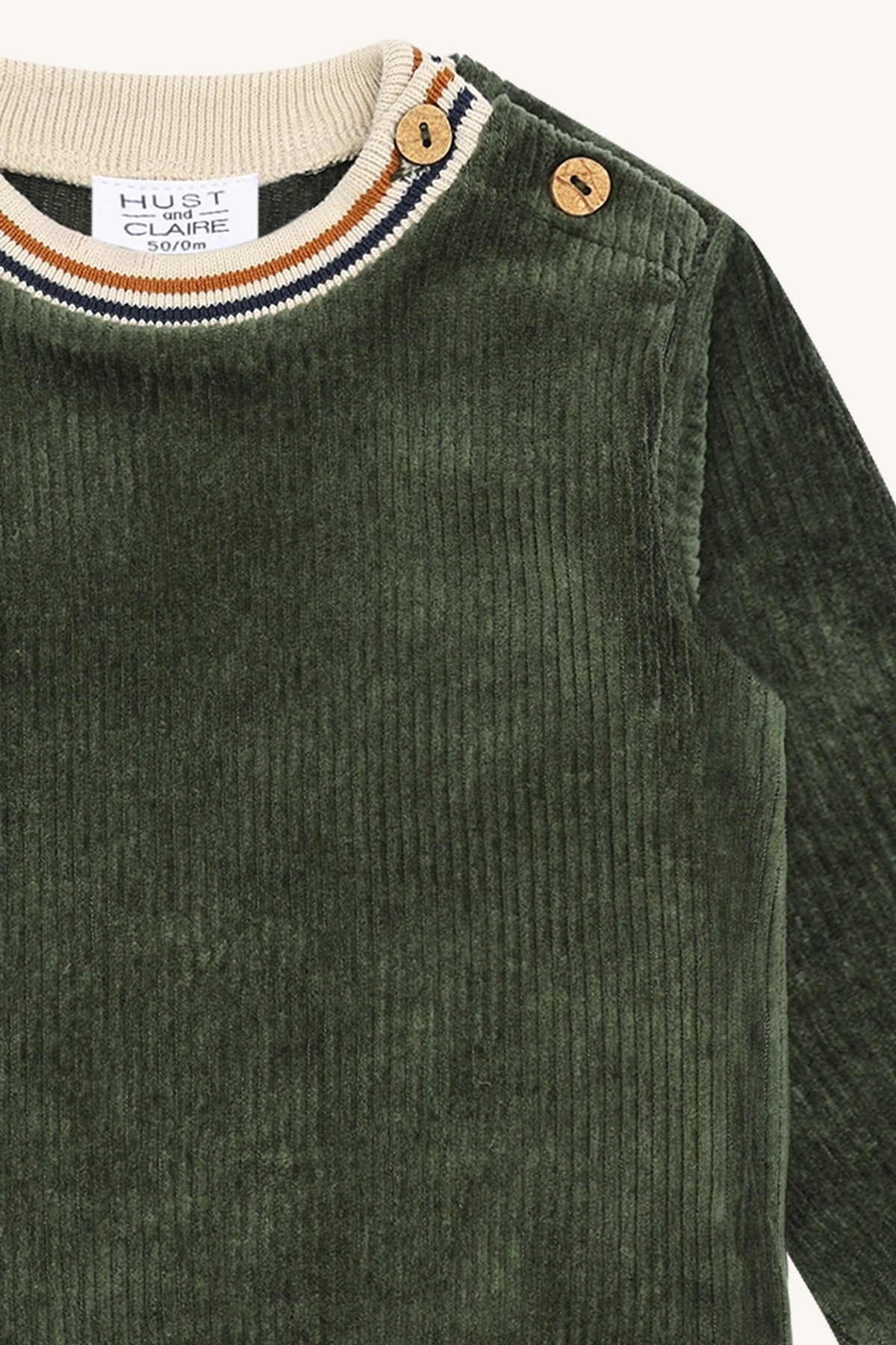 Sofus Ribbed Velur Genser Deep Ivy