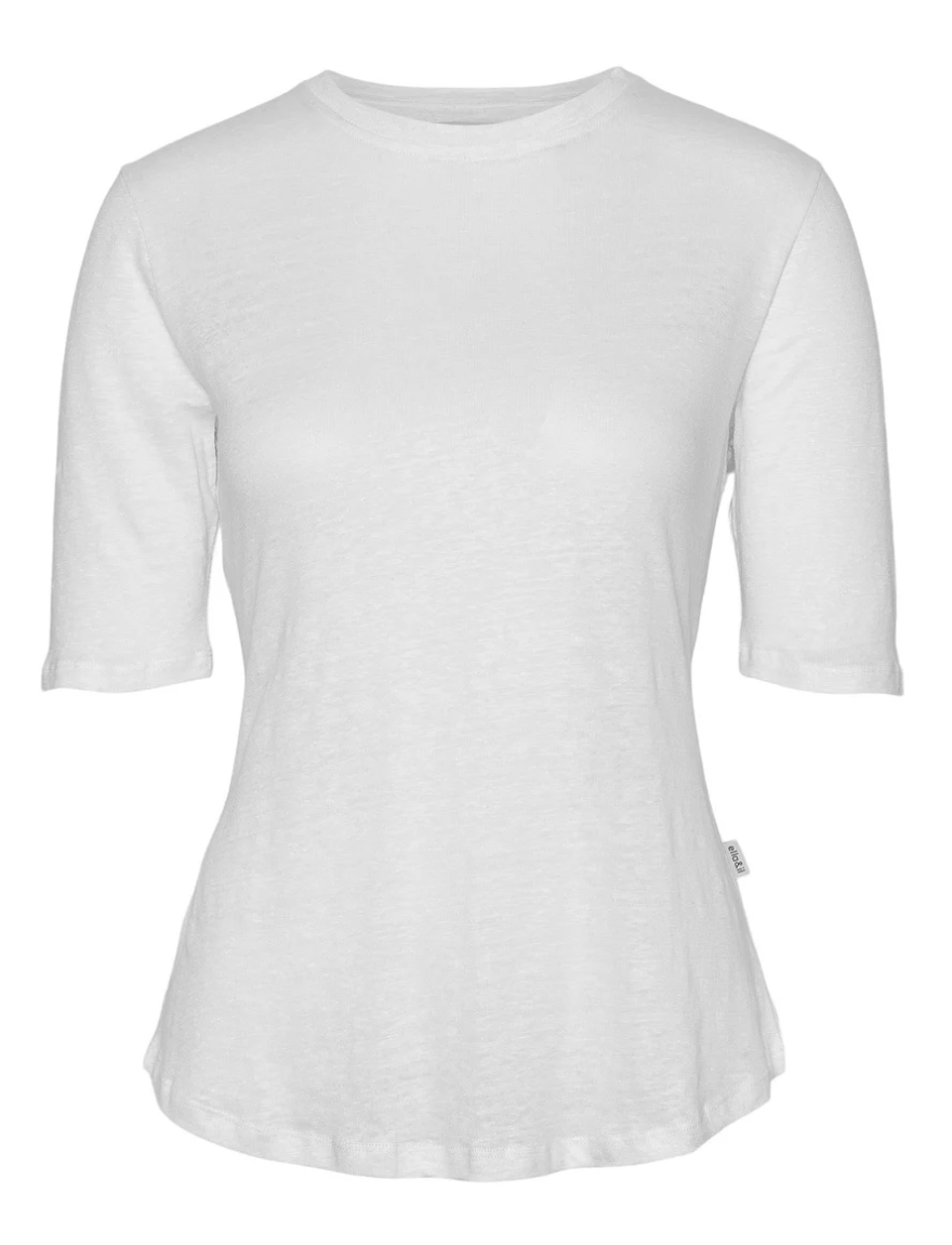 Karina Linen Tee White