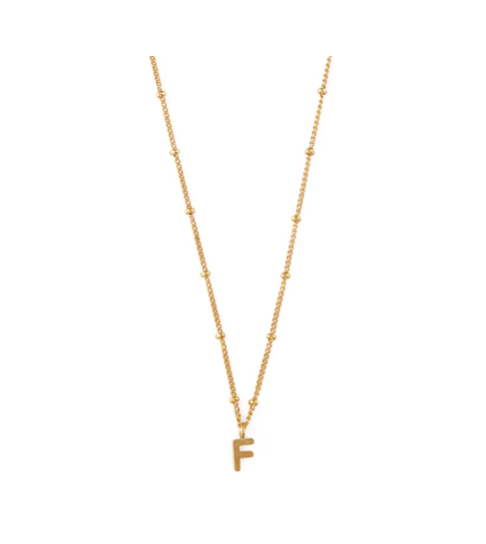 Initial F Necklace