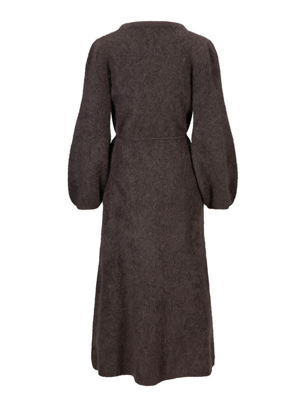 Olivia Chunky Cardigan Dark Brown