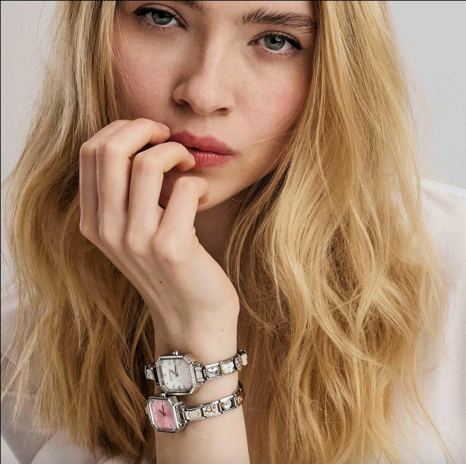 Time Watch Steel Pastel Pink