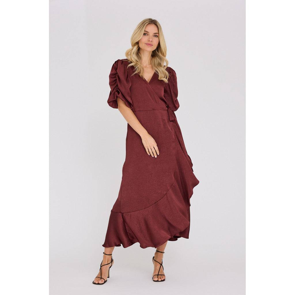 Sinda Dress Deep Burgundy