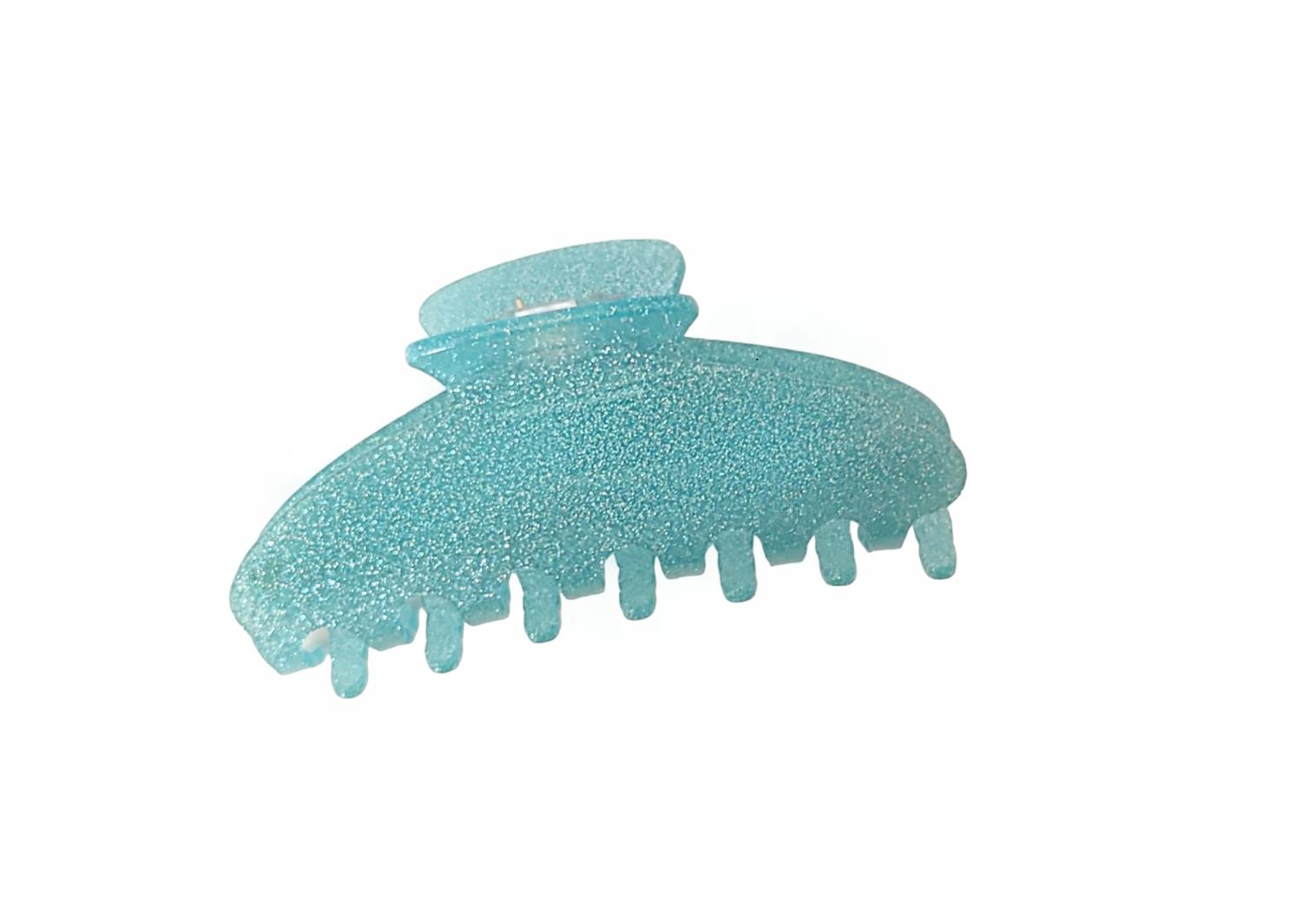 Hårklype Basic Glitter Turkis