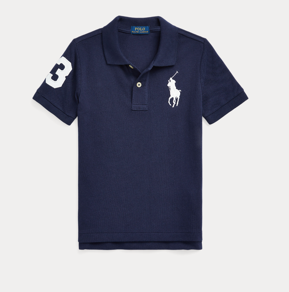 Big Pony Cotton Mesh Polo Shirt Navy