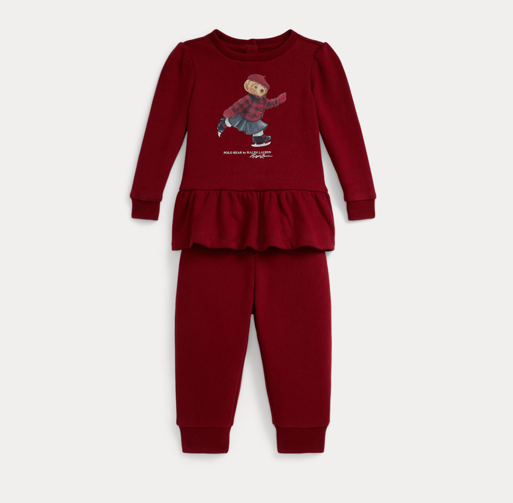 Jumper Set Outfit Holiday Red