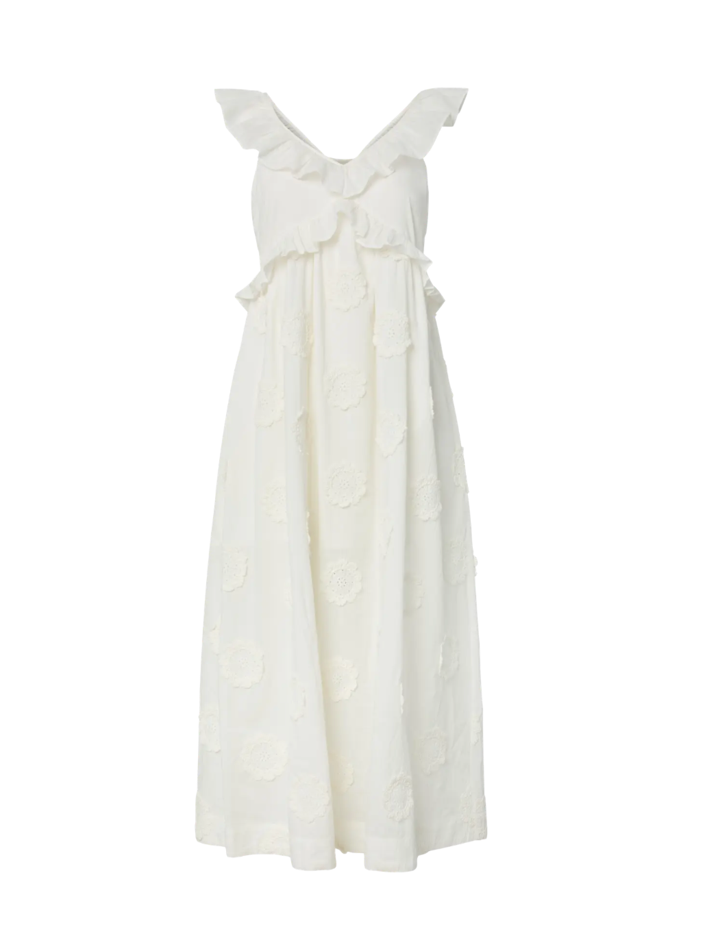 YASNAMA Long Dress Star White