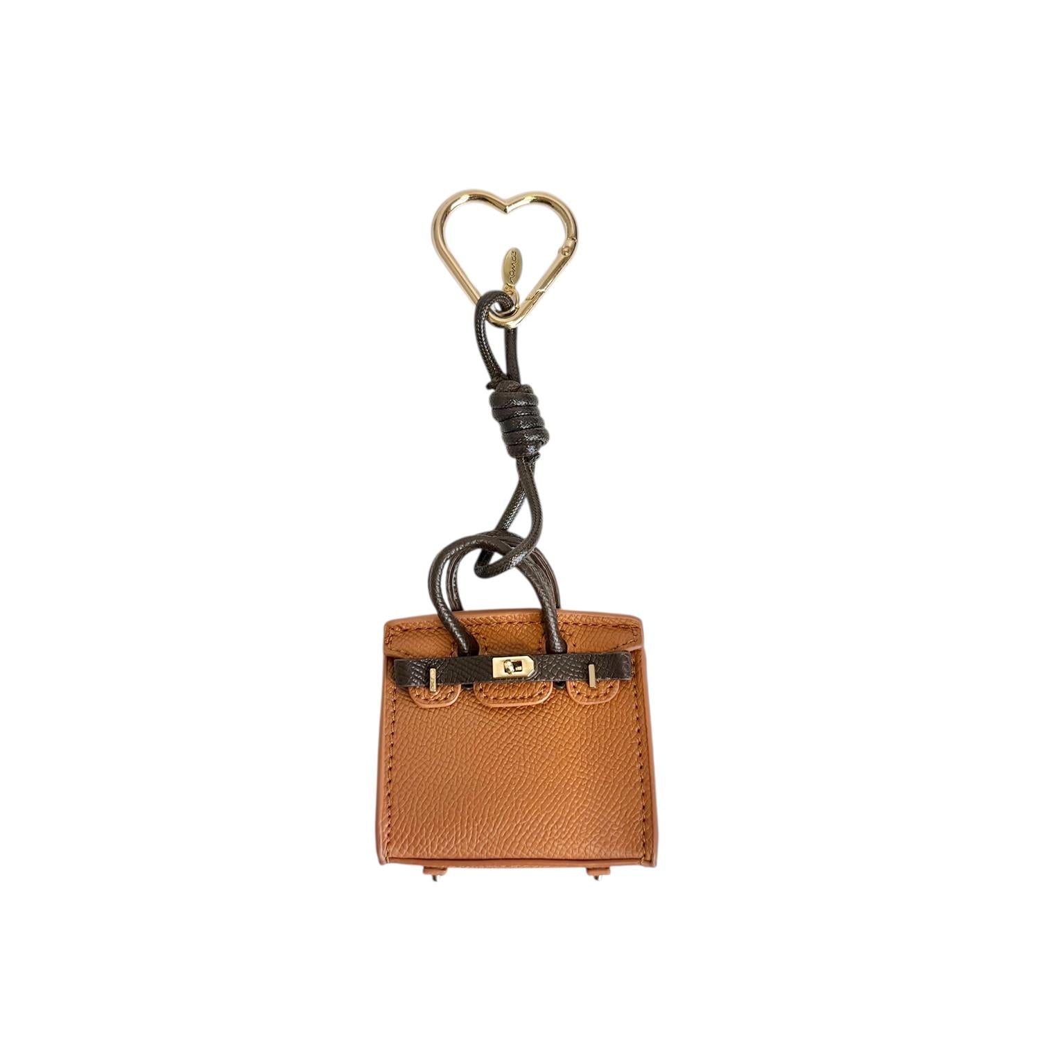 Bag Charm Veske Cognac