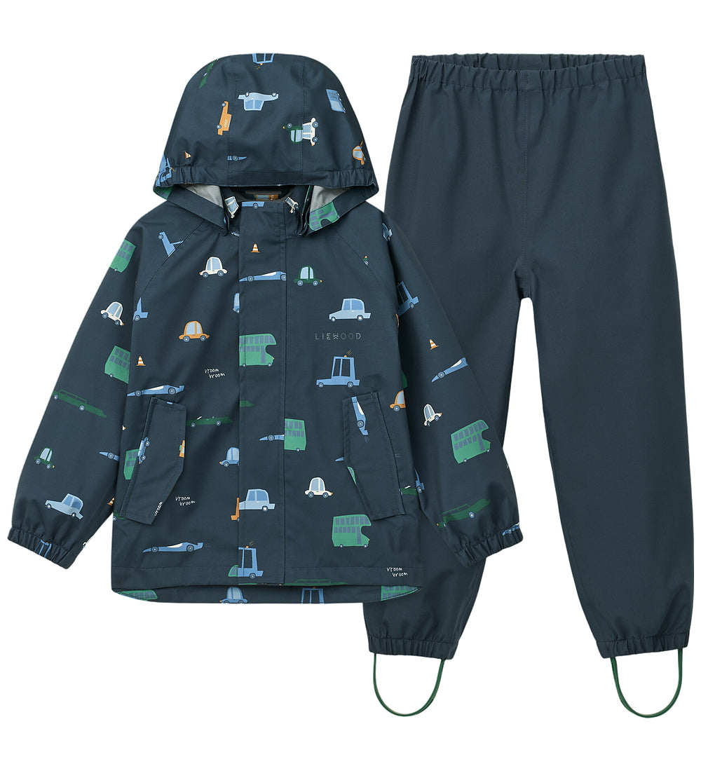 Pedia Rainwear Set Cars/Classic Navy