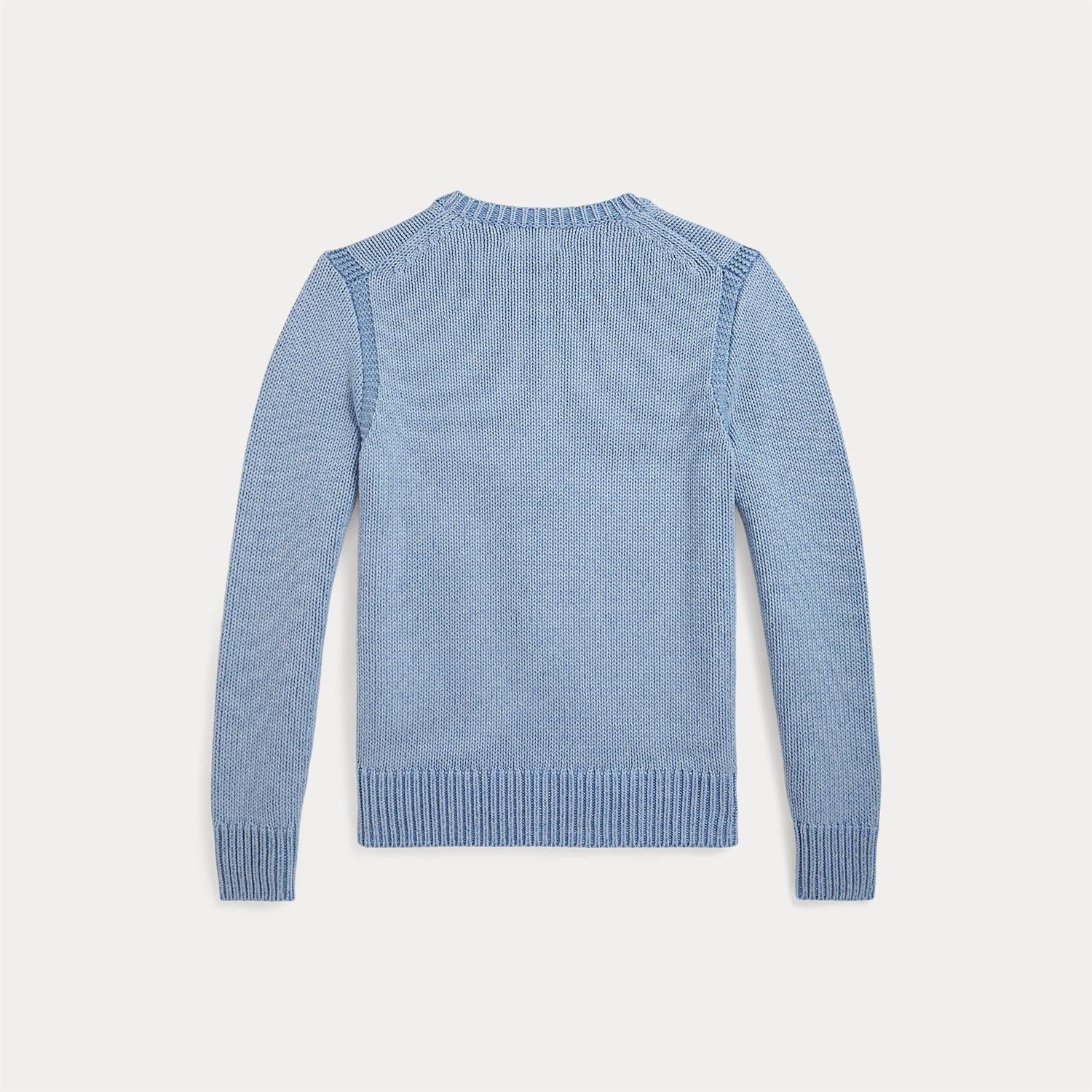 Cotton Pullover Blue Heather