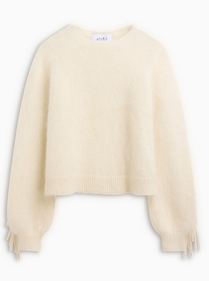 Isabel Chunky Sweater Bright White