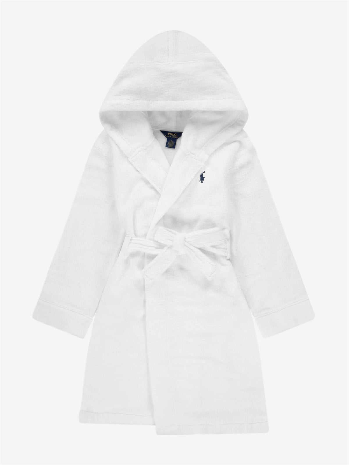 Polo Ralph Lauren White Hooded Plys Terry Bathrob