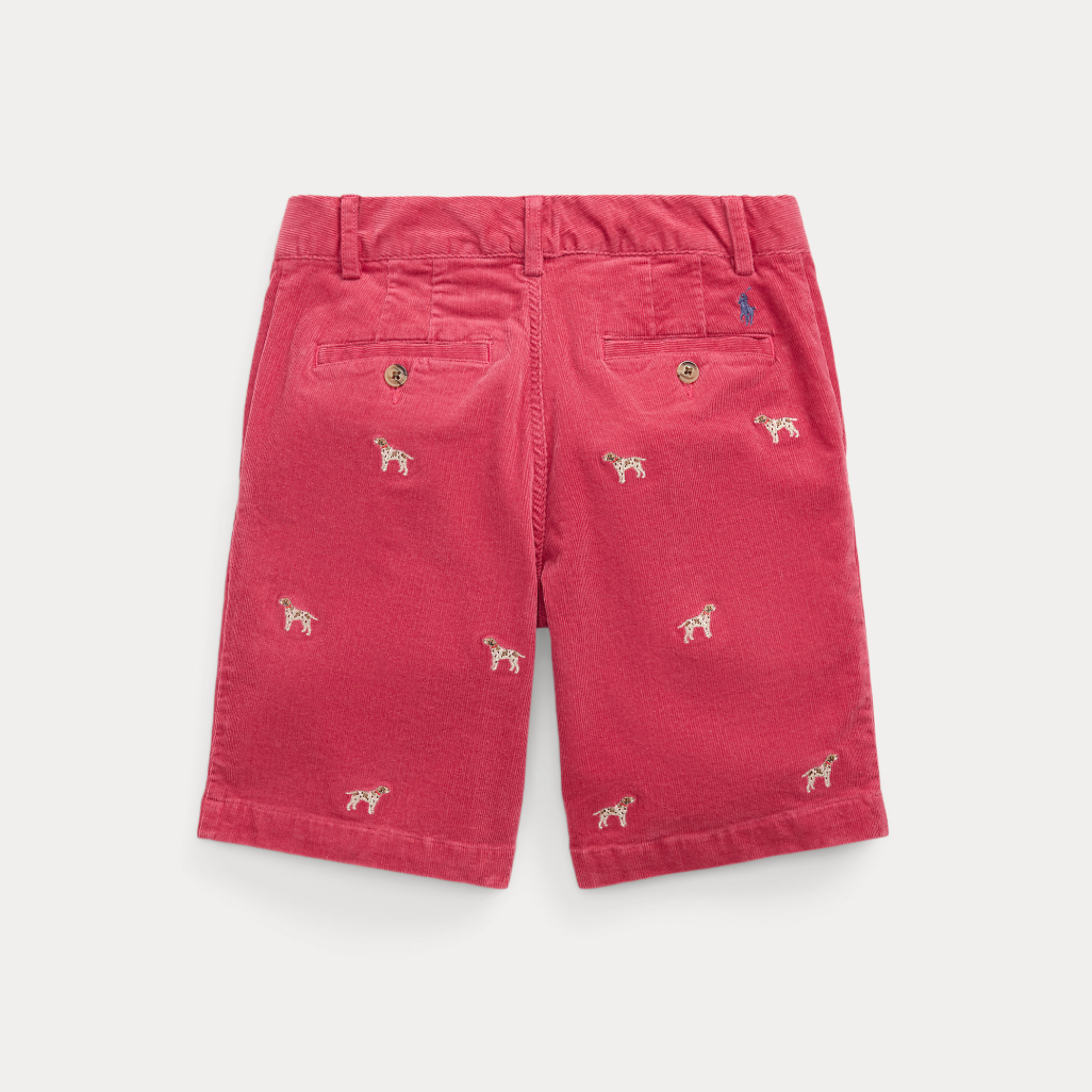 Bedford Shorts Flat Front Red