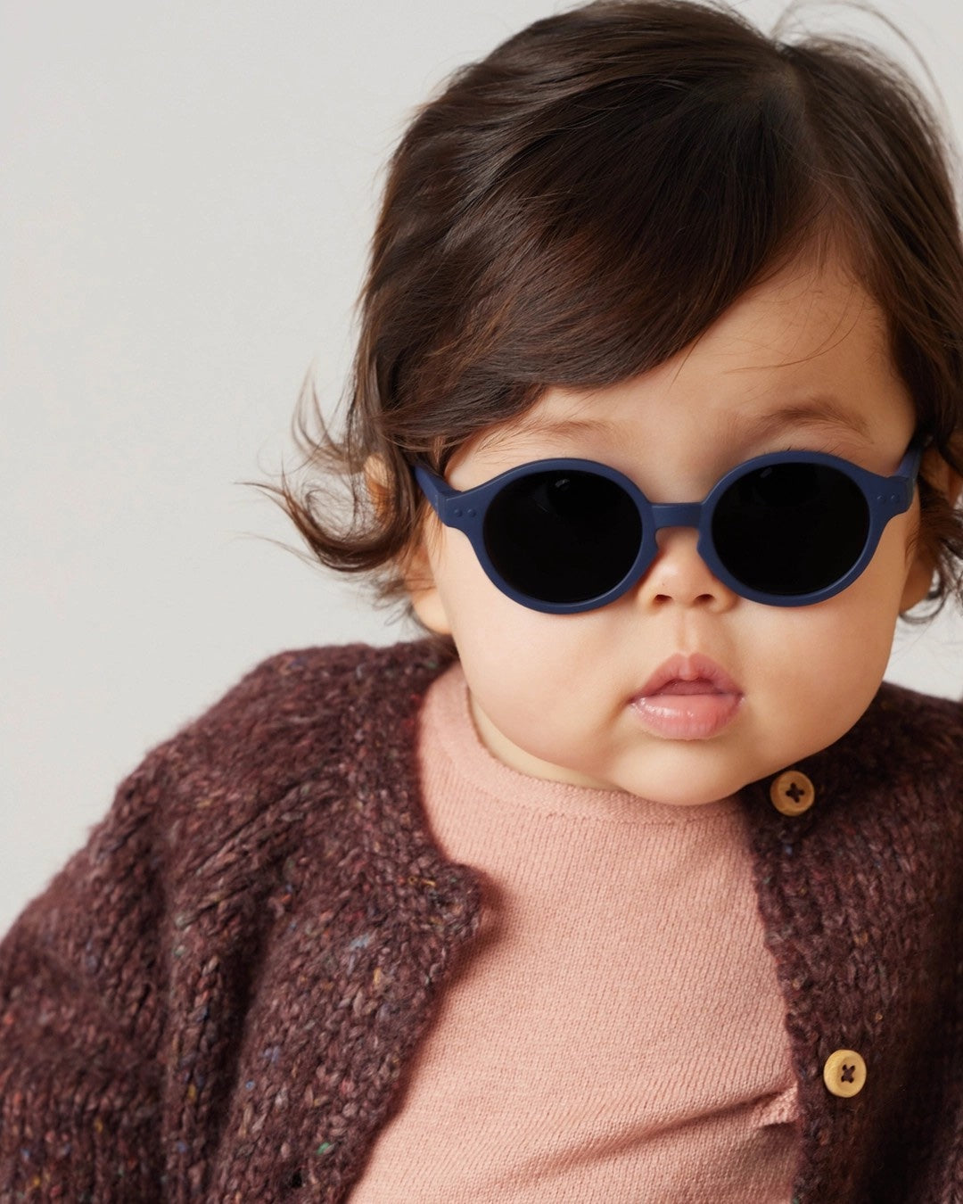 Sunglasses Baby Polarized Grey / Denim Blue Matte
