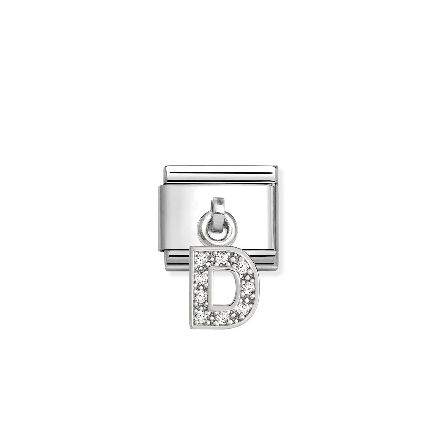Link Initial Letter Charms Silver