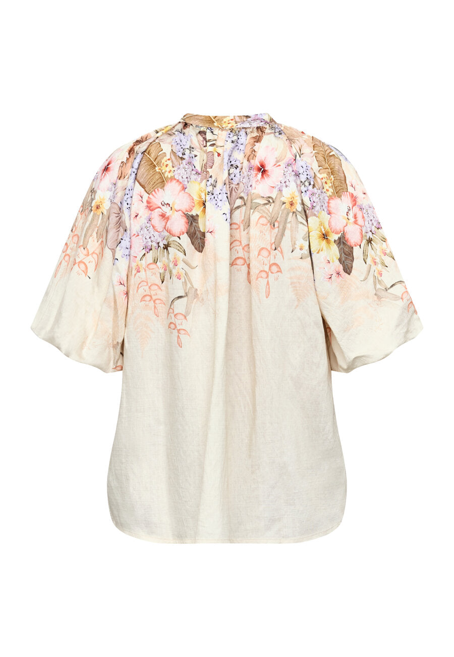 Elice Top Flower Border