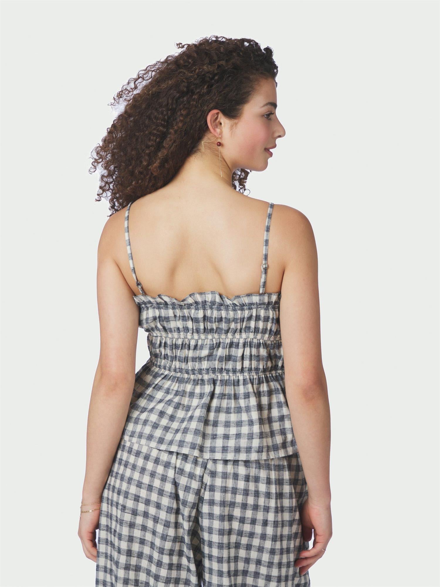 Seylor Check Top Black