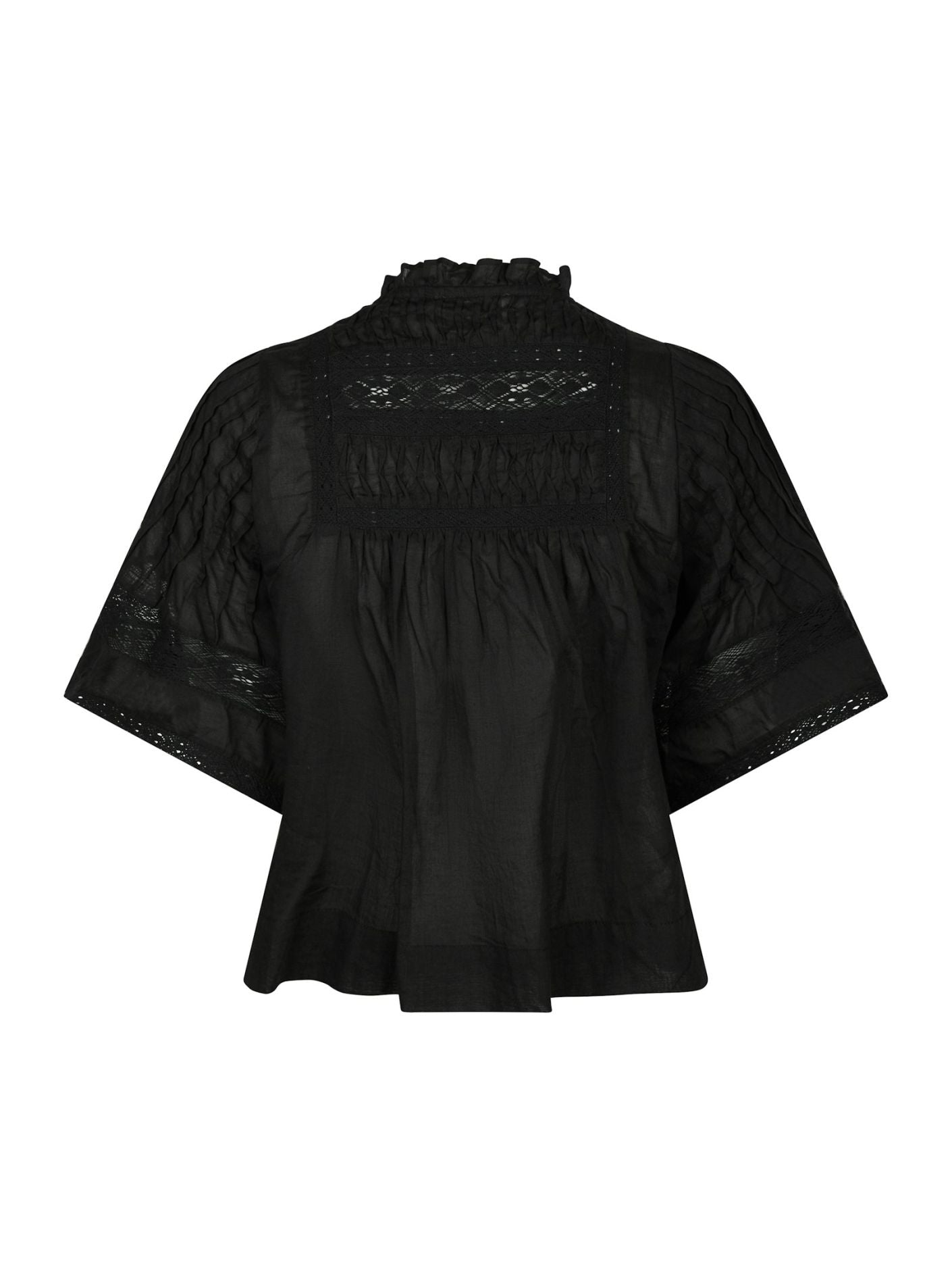 Siama Voile Blouse Black