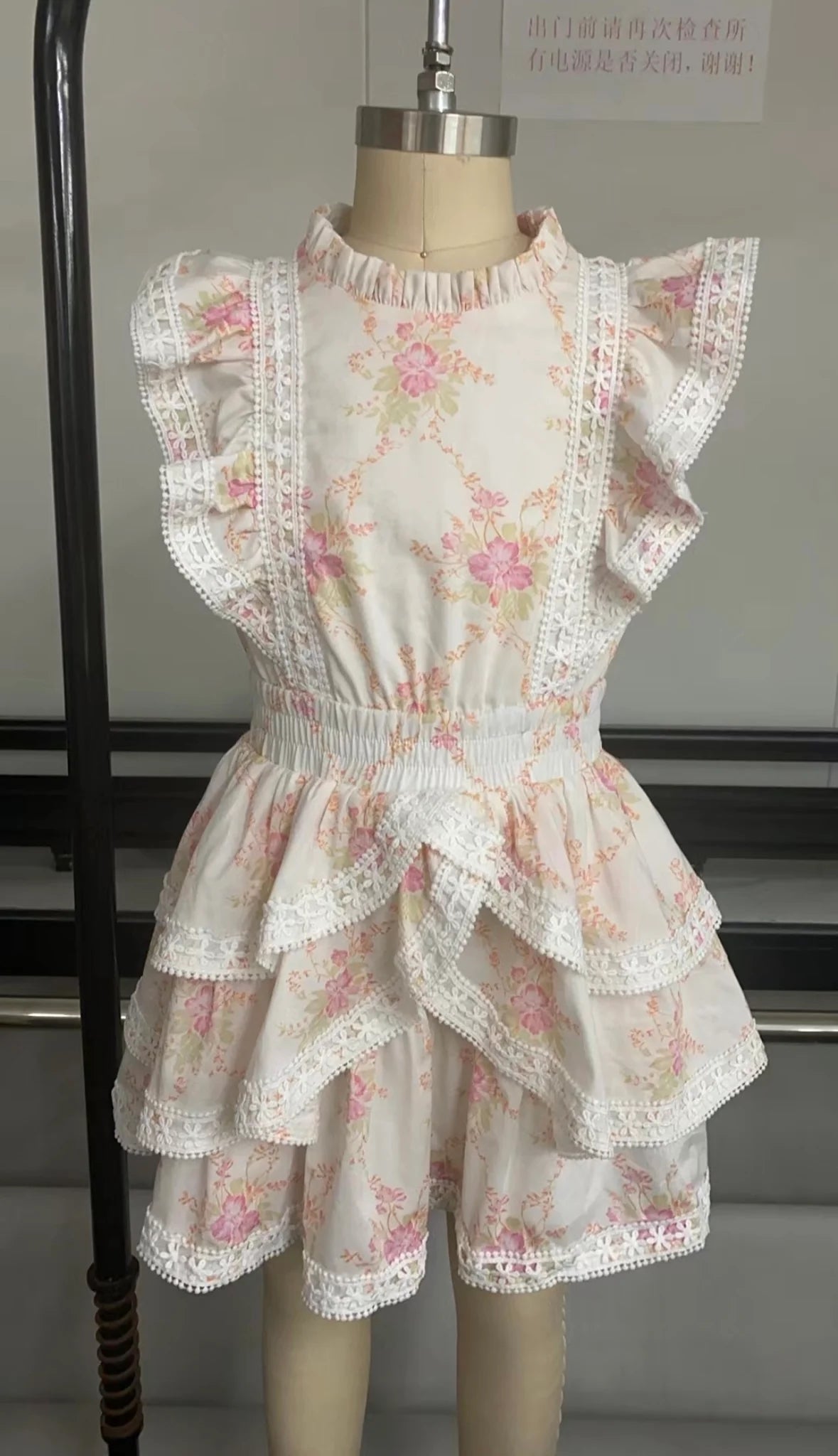 Eugenie Dress Flower White