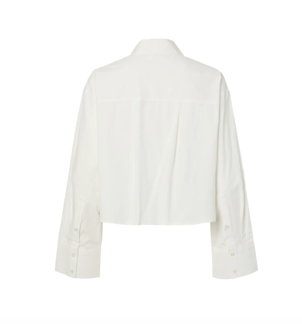 Yaslee Crochet Short Shirt Star White