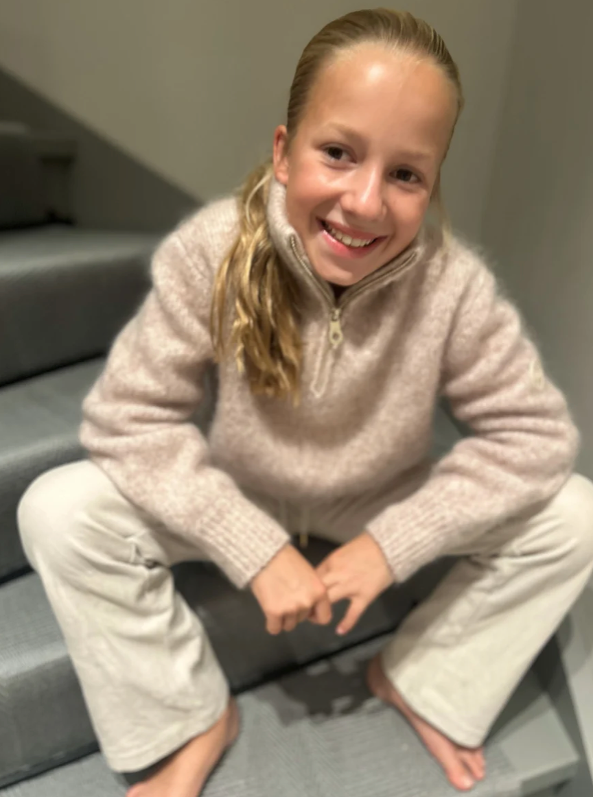 Li Chunky Sweater Beige Melange